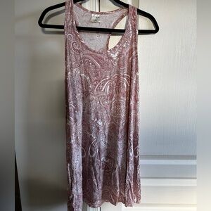 Soma XS pink paisley flowy shift dress